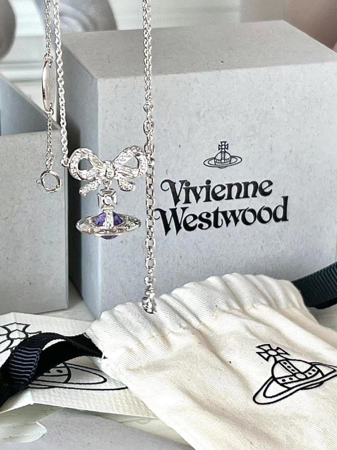 Vivienne Westwood London Silver Butterfly Pendant Necklace